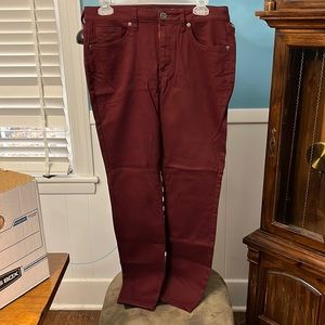 NWOT AEROPOSTALE high waisted jegging maroon